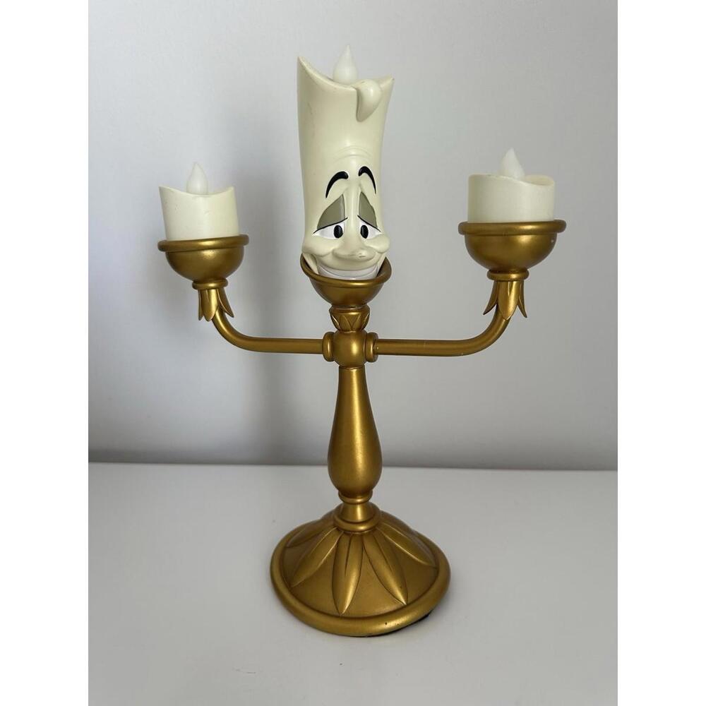 Disney Collectors Lumiere Candlestick Light-up Figurine - Beauty and the Beast